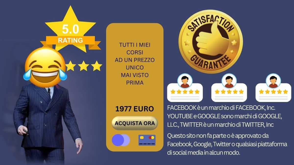 Perché le landing dei corsi online fanno schifo?